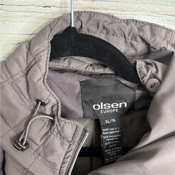 OLSEN • Europe • Anorak Jacket Hood gray size xl utility - Picture 4 of 6